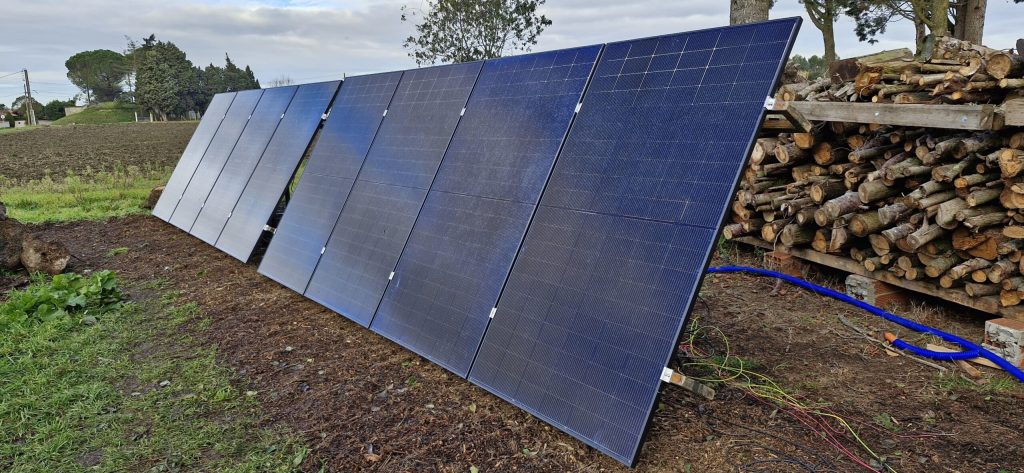 Support de panneaux solaires à inclinaison réglable