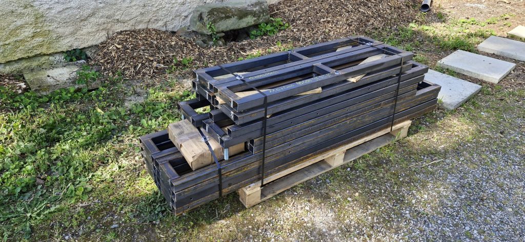 Support de panneaux solaires fabriqué à l'atelier