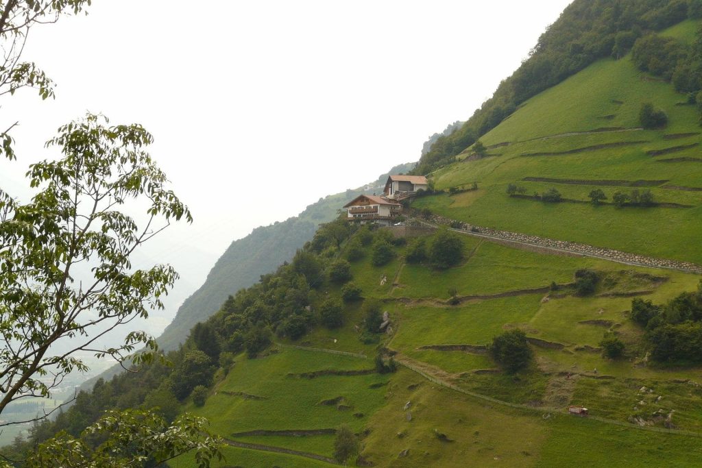 Terrain en pente